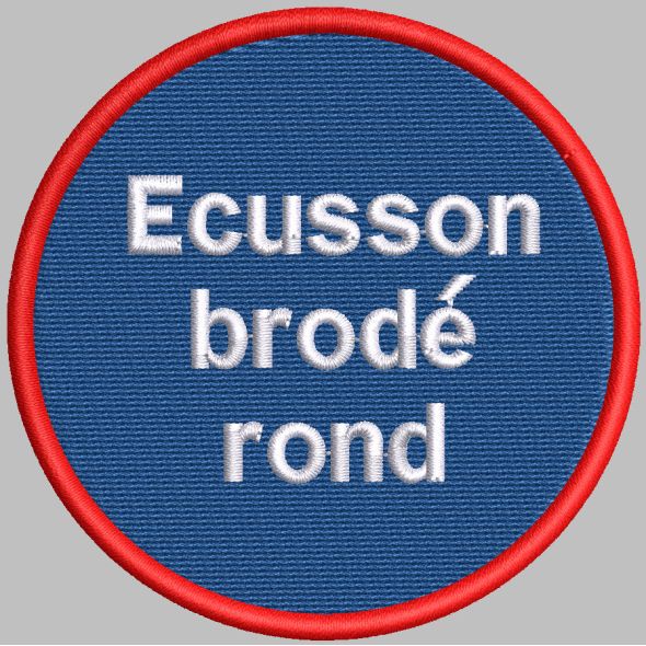 Ecusson brodé rond - Ecussons brodés - PPCASHOP