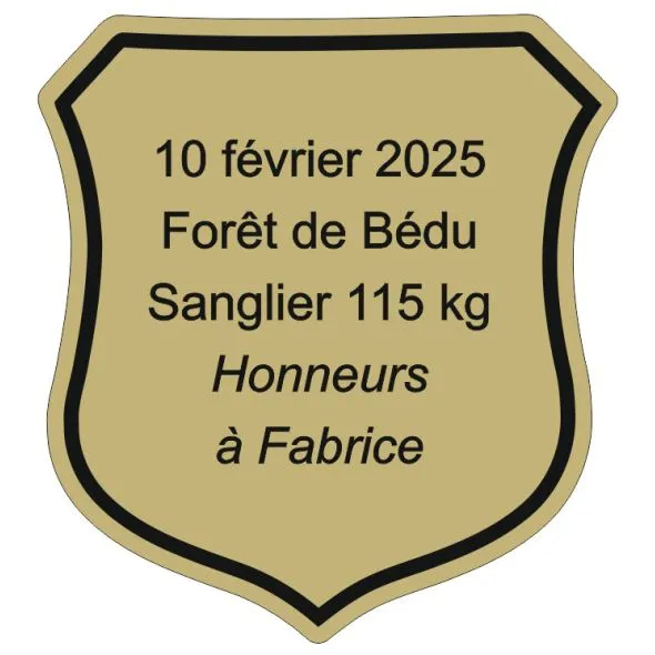 trophée de chasse en ABS-GA-or