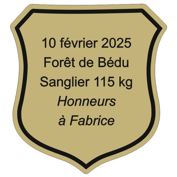 trophée de chasse en ABS-GA-or