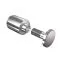 Entretoise murale inox percée - 18 mm - longueur 22 mm