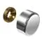 cache vis aluminium finition argent 13 mm