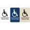 pictogramme braille et relief toilettes handicapés