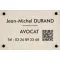 Plaque plexi professionnelle avec qr code