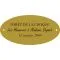 Plaque laiton pour trophee ovale 50 mm x 25 mm - 3 lignes