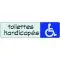 plaque autocollante intérieur durasign "toilettes handicapes"