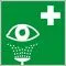 Pictogramme premiers secours - rinçage des yeux - Norme ISO7010