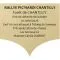 Plaque laiton pour trophee - 99 mm x 90 mm - 10 lignes - Plaque trophée - PPCASHOP