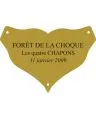 Plaque laiton pour trophee - 45 mm x 31 mm - 3 lignes - Plaque trophée - PPCASHOP