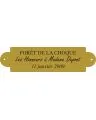Plaque laiton pour trophee - 76 mm x 20 mm - 3 lignes - Plaque trophée - PPCASHOP